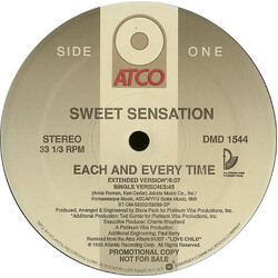 Sweet Sensation Each And Every Time USED VINYL 12INCH 33 S RPM PROMO