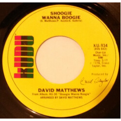Dave Matthews (3) Shoogie Wanna Boogie USED VINYL 7INCH SINGLE