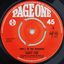 Vanity Fare Early In The Morning VINYL 7" USED