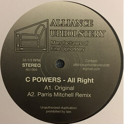 C Powers All Right USED VINYL 12INCH 33 S RPM