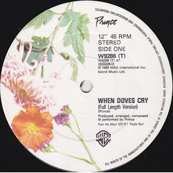 Prince When Doves Cry USED VINYL 12INCH 45 RPM SINGLE