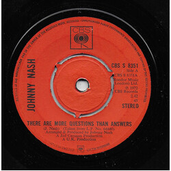 Johnny Nash There Are More Questions Than Answers USED VINYL 7INCH 45 RPM SINGLE