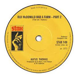 Rufus Thomas Old McDonald Had A Farm Part 2 USED VINYL SINGLE 7INCH 45 RPM