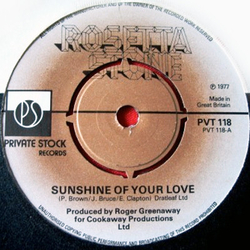 Rosetta Stone (2) Sunshine Of Your Love Vinyl 7" USED