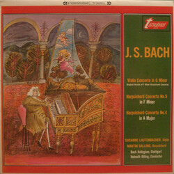 Johann Sebastian Bach / Susanne Lautenbacher / Martin Galling / Bachcollegium Stuttgart / Helmuth Rilling Violin Concerto In G Minor, Harpsichord Conc