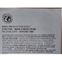 Z Factor Make A Move On Me VINYL 12" USED