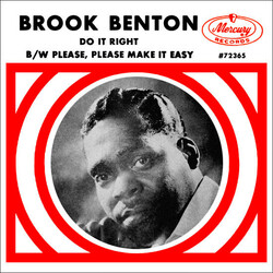 Brook Benton Do It Right USED VINYL 7INCH 45 RPM SINGLE