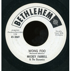 Mickey Farrell And The Dynamics Wong Foo / We Did The Bossa Nova USED VINYL 7INCH 45 RPM PROMO