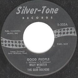Billy Webster & The Club Rockers Good People / Jazz Jerk USED VINYL 7INCH