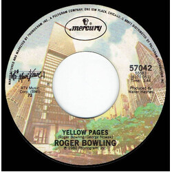 Roger Bowling Yellow Pages USED VINYL 7INCH 45 RPM SINGLE