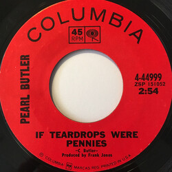 Carl & Pearl Butler If Teardrops Were Pennies / Sundown in Nashville USED VINYL 7INCH 45 RPM SINGLE