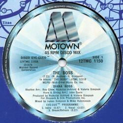 Diana Ross The Boss USED VINYL 12INCH 45 RPM SINGLE