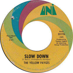 The Yellow Payges Slow Down USED VINYL 7INCH 45 RPM