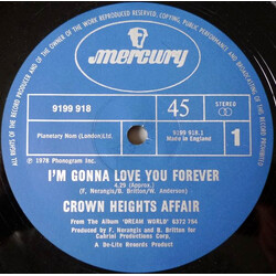 Crown Heights Affair I'm Gonna Love You Forever VINYL 12" USED