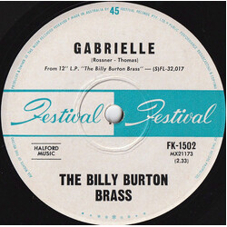 The Billy Burton Brass Gabrielle USED VINYL 7INCH 45 RPM SINGLE