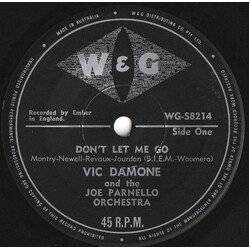 Vic Damone Don't Let Me Go USED VINYL 7INCH 45 RPM SINGLE