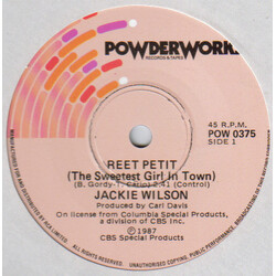 Jackie Wilson Reet Petit (The Sweetest Girl In Town) USED VINYL SINGLE 45 RPM 7INCH