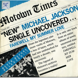 Michael Jackson Farewell My Summer Love USED VINYL 7INCH 45 RPM SINGLE