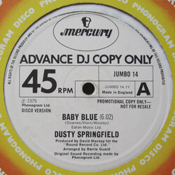 Dusty Springfield Baby Blue USED VINYL 12INCH 45 RPM PROMO