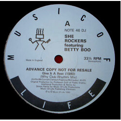 She Rockers / Betty Boo Give It A Rest (1990) USED VINYL 12INCH 33 S RPM PROMO