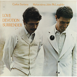 Carlos Santana / John McLaughlin Love Devotion Surrender Vinyl LP USED