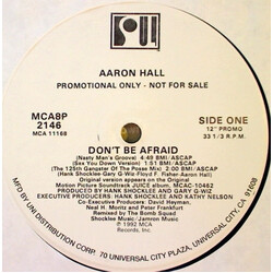 Aaron Hall Don't Be Afraid USED VINYL 12INCH 33 S RPM PROMO