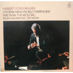 Antonín Dvořák / Bedřich Smetana / Herbert Von Karajan / Berliner Philharmoniker New World Symphony / The Moldau Vinyl LP USED