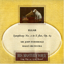 Sir Edward Elgar / Sir John Barbirolli / Hallé Orchestra Symphony No. 2 In E Flat, Op. 63 Vinyl LP USED