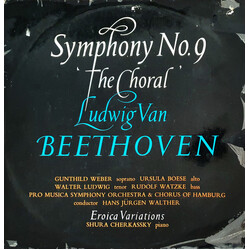Ludwig van Beethoven / The Hamburg Pro Musica / Hans-Jürgen Walther Symphony No.9 The Choral Vinyl LP USED