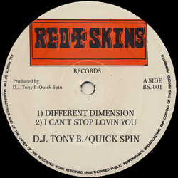 D.J. Tony B / Quick Spin Different Dimension USED VINYL 12INCH 33 S RPM