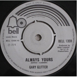 Gary Glitter Always Yours Vinyl 7" USED