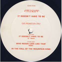 Erasure It Doesn't Have To Be VINYL 12" USED