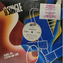 Trans-X Ich Liebe Dich (I Love You) / Living On Video (Canadian Mix) USED VINYL 12INCH 33 S RPM SINGLE STEREO