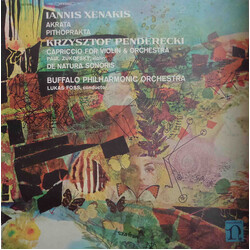 Iannis Xenakis / Krzysztof Penderecki Akrata, Pithoprakta / Capriccio For Violin & Orchestra, De Natura Sonoris Vinyl LP USED