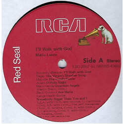 Mario Lanza I'll Walk With God Vinyl LP USED