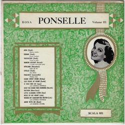 Rosa Ponselle Volume III Vinyl LP USED