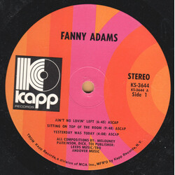 Fanny Adams Fanny Adams Vinyl LP USED