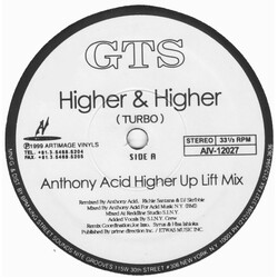 GTS Higher & Higher (Anthony Acid Higher Up Lift Mix) USED VINYL 12INCH 33 S RPM