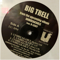 Big Trell Unbreakable USED VINYL 12INCH SINGLE