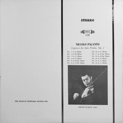 Steven Staryk Caprices For Solo Violin, Op.1 Vinyl LP USED