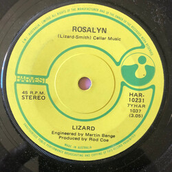 Lizard (26) Rosalyn USED VINYL 7INCH SINGLE
