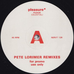 Pleasure (2) Please (Pete Lorimer Remixes) USED VINYL 12INCH 45 RPM PROMO
