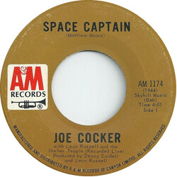 Joe Cocker / Leon Russell / The Shelter People Space Captain / The Letter USED VINYL 7INCH 45 RPM SINGLE
