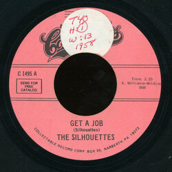 The Silhouettes Get A Job / I Am Lonely USED VINYL 7INCH 45 RPM SINGLE REISSUE