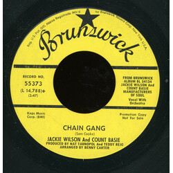 Jackie Wilson / Count Basie Chain Gang / Funky Broadway Vinyl 7" USED