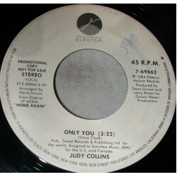 Judy Collins Only You USED VINYL 7INCH 45 RPM PROMO