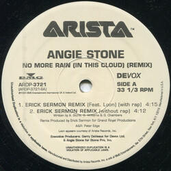 Angie Stone No More Rain (In This Cloud) (Remix) VINYL 12" USED