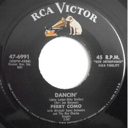 Perry Como / Mitchell Ayres And His Orchestra / The Ray Charles Singers Dancin' / Marching Along To The Blues USED VINYL 7INCH 45 RPM SINGLE
