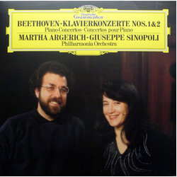 Ludwig Van Beethoven / Martha Argerich / Giuseppe Sinopoli / Philharmonia Orchestra Klavierkonzerte Nos. 1 & 2 Vinyl 2 LP USED