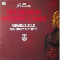 Johann Sebastian Bach / George Malcolm / Northern Sinfonia Brandenburg Concertos 1, 2, 3 Vinyl LP USED